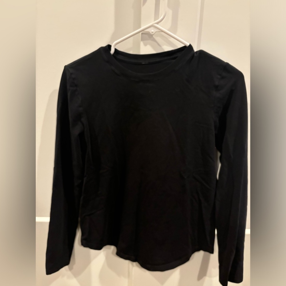 Black lululemon Love Long-Sleeve Shirt size 4